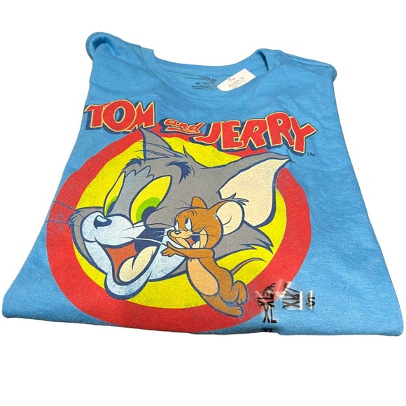 New With Tags Tom and Jerry T-Shirt Retro Adult Men’s Size XL Cat And Mouse - Picture 1 of 4